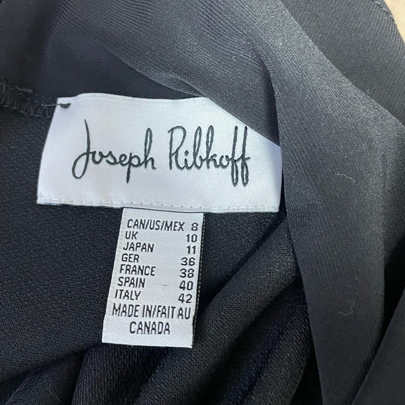 JOSEPH Ribkoff Cold Shoulder Geometric Check Black White Sheath Mini Dress, 8 - Picture 2 of 9